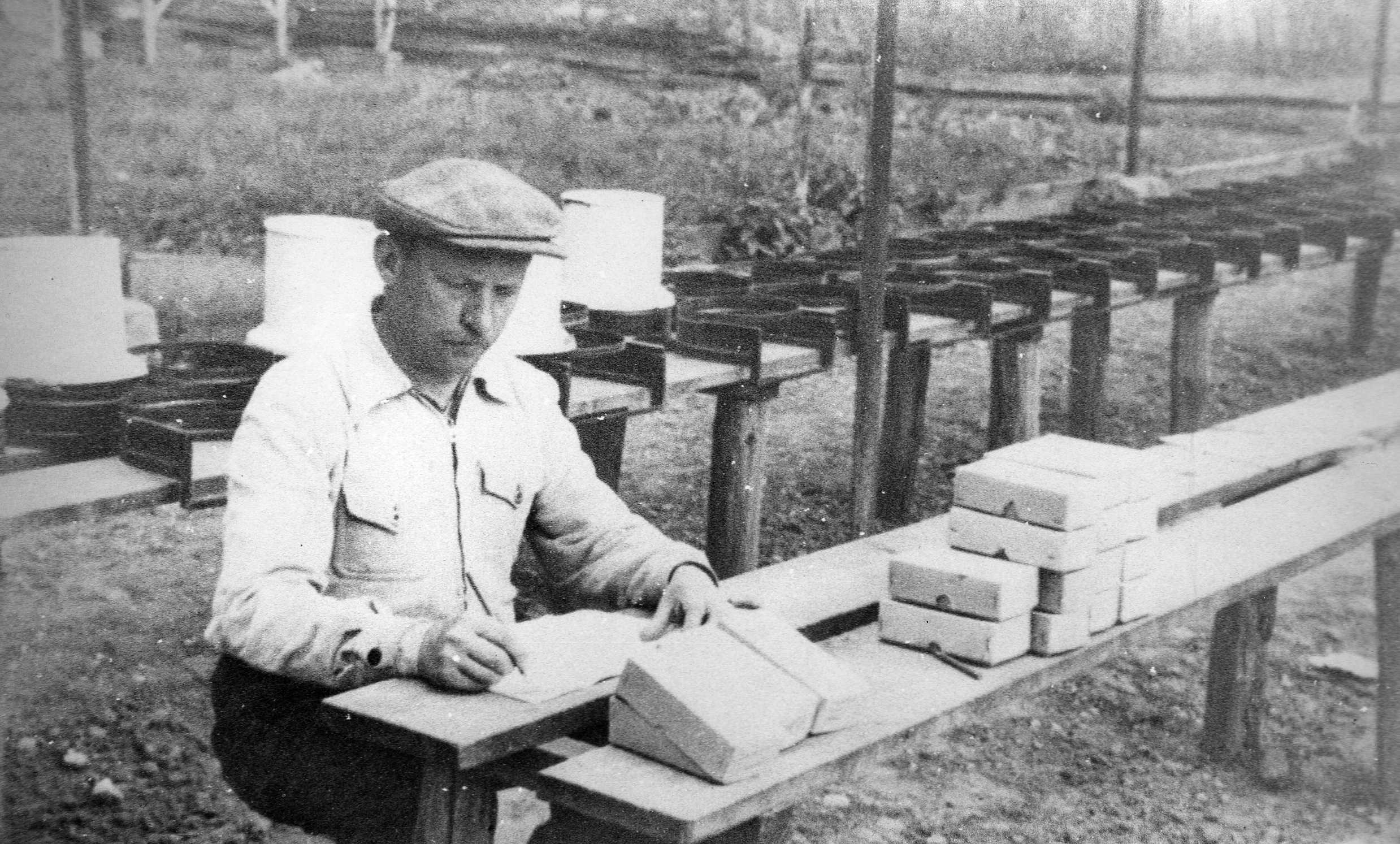  Agrarinių mokslų daktaras, Lietuvos žemdirbystės instituto kūrėjas  Petras Vasinauskas. 1957 m.