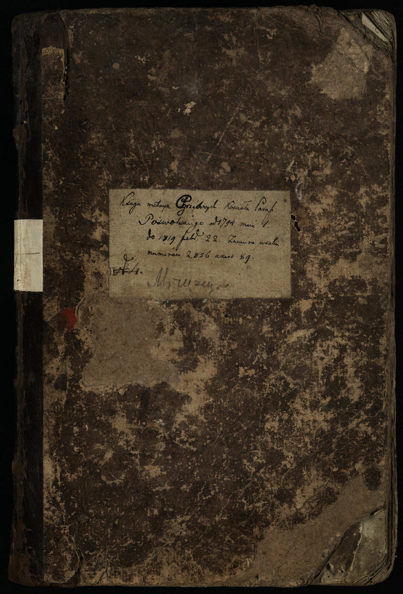 Pasvalio Romos katalikų parapijos bažnyčios 1794–1819 metų mirties metrikų knyga
