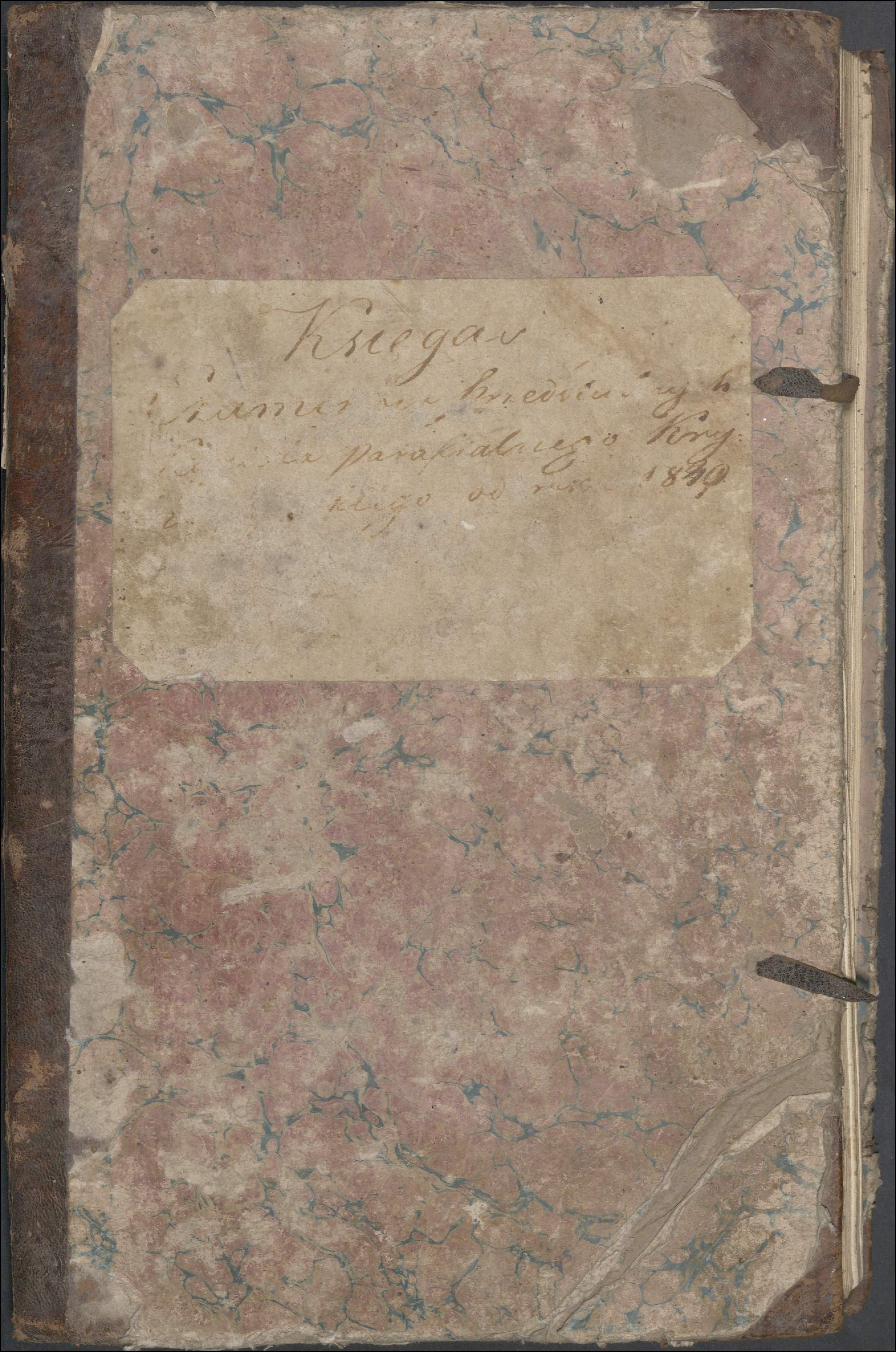 Krinčino Romos katalikų parapijos bažnyčios 1840–1844 metų priešjungtuvinės apklausos knyga