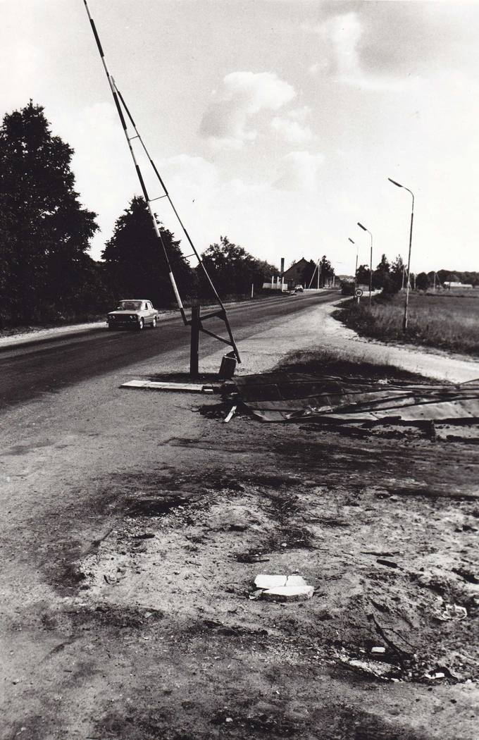 Sudegintas Saločių pasienio postas II