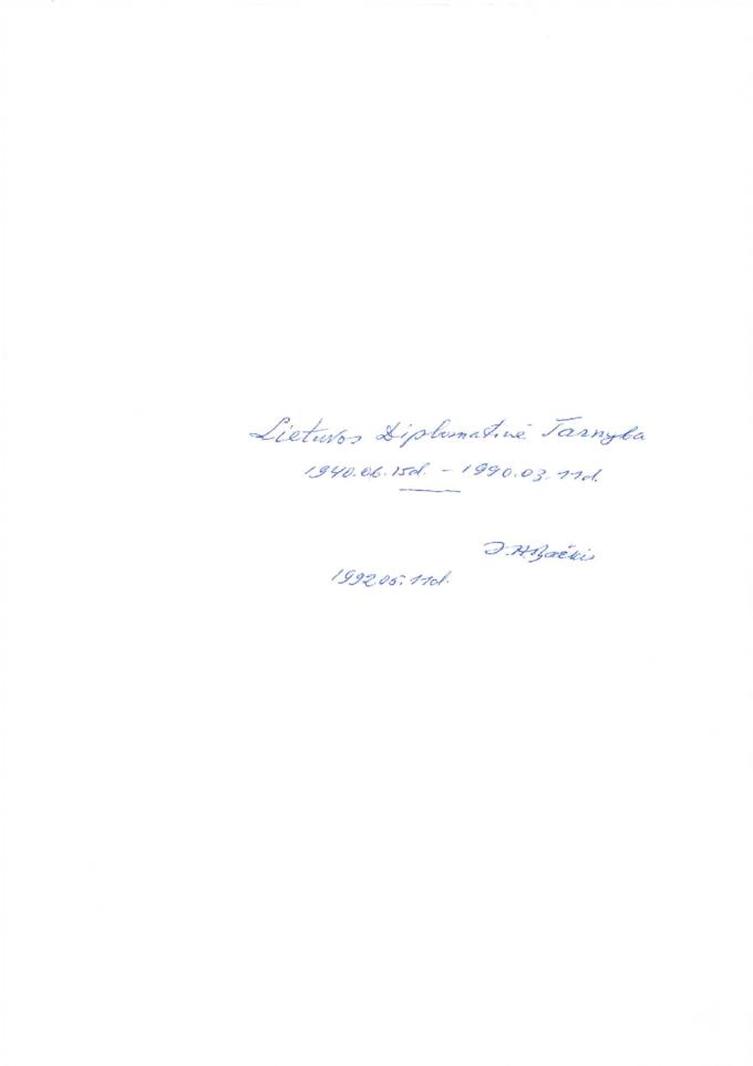 Lietuvos diplomatinė tarnyba 