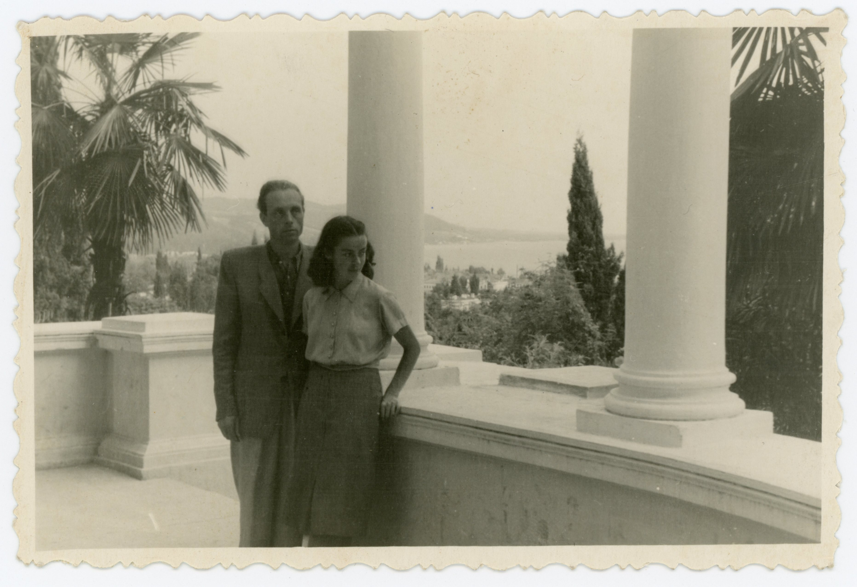 Jonas Mikelinskas su žmona Aldona. Gruzija, 1954 m. 