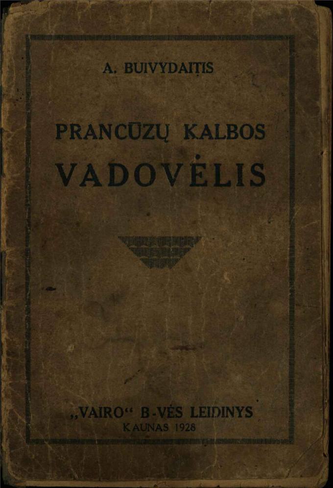 Prancūzų kalbos vadovėlis