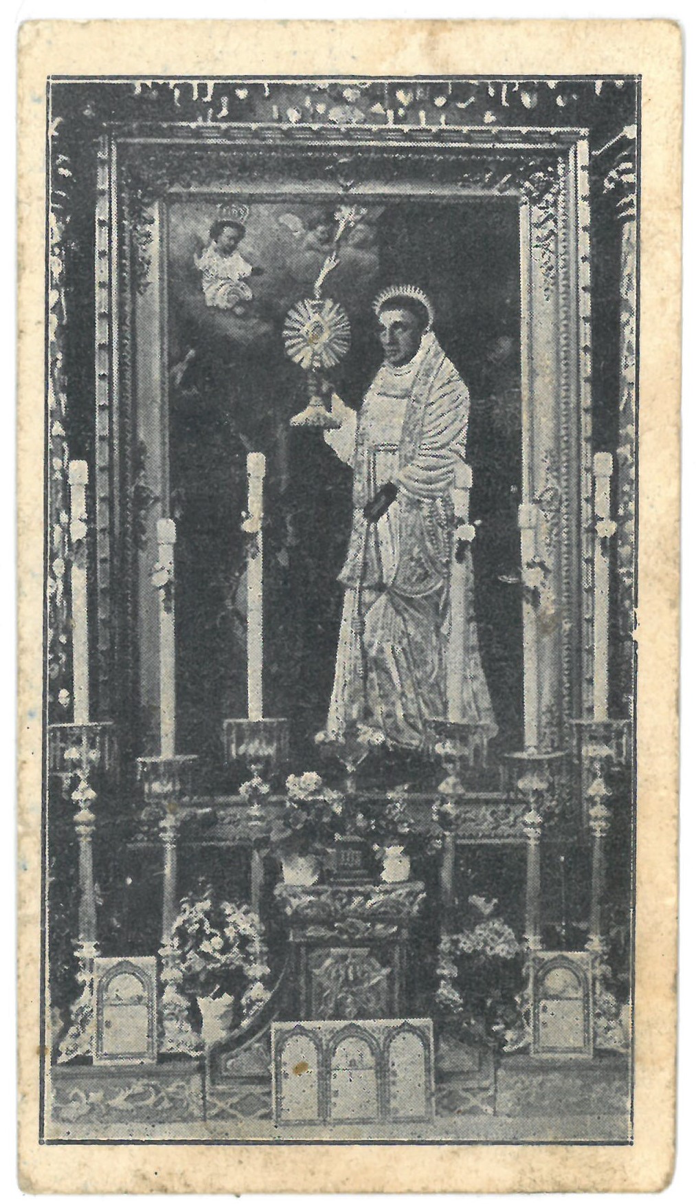 Religinis paveikslėlis. Telšių vyskupijos III eucharistinio kongreso atsiminimui. Priekinėje pusėje išspausdintas Kretingos Šv. Antano altoriaus paveikslo fotografinis vaizdas, o kitoje pusėje – padėkos tekstas
