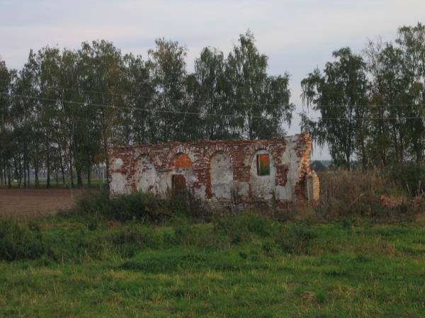Sokų dvaro tvarto griuvėsiai. Gražvydo Balčiūnaičio nuotrauka, 2009