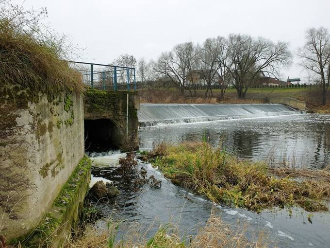 Pasvalio miesto vandens malūno užtvanka. Tomos Mikalajūnaitės nuotrauka, 2019 