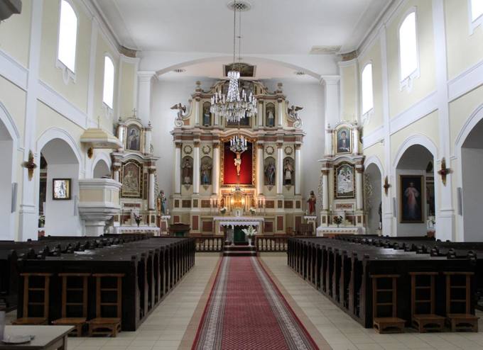 Pasvalio Šv. Jono Krikštytojo bažnyčios fragmentas.  Aidos Leimontaitės nuotrauka, 2019. 