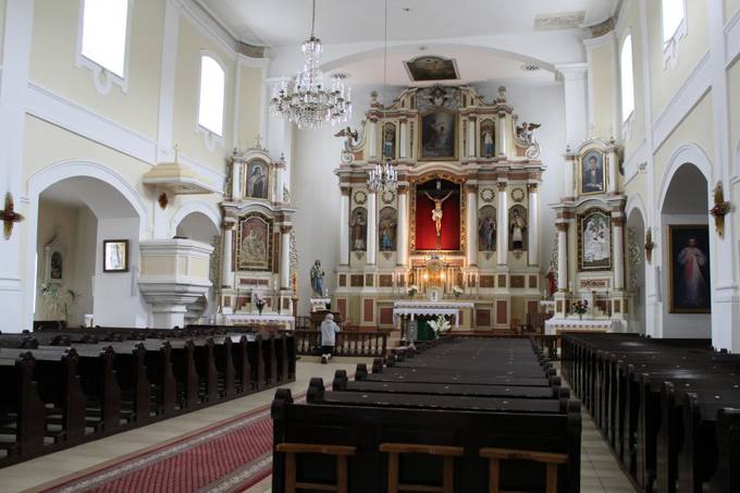 Pasvalio Šv. Jono Krikštytojo bažnyčios fragmentas.  Aidos Leimontaitės nuotrauka, 2019. 