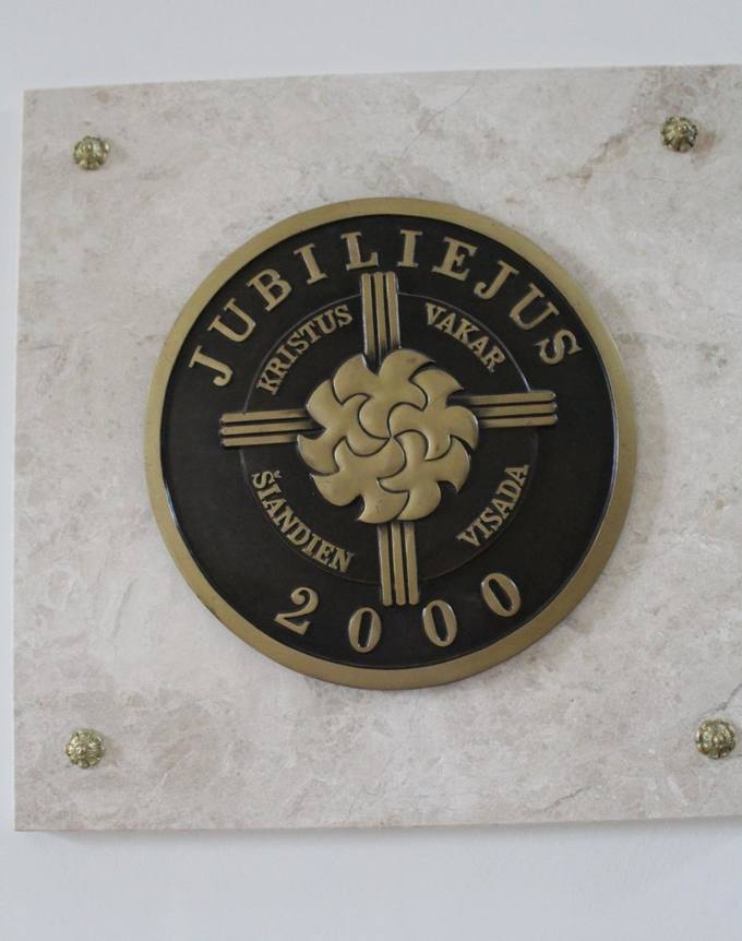 Pasvalio Šv. Jono Krikštytojo bažnyčios fragmentas.  Aidos Leimontaitės nuotrauka, 2019. 