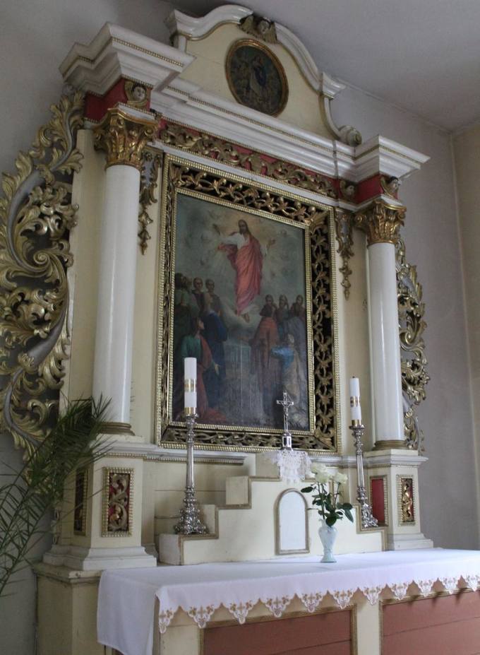 Pasvalio Šv. Jono Krikštytojo bažnyčios fragmentas.  Aidos Leimontaitės nuotrauka, 2019. 