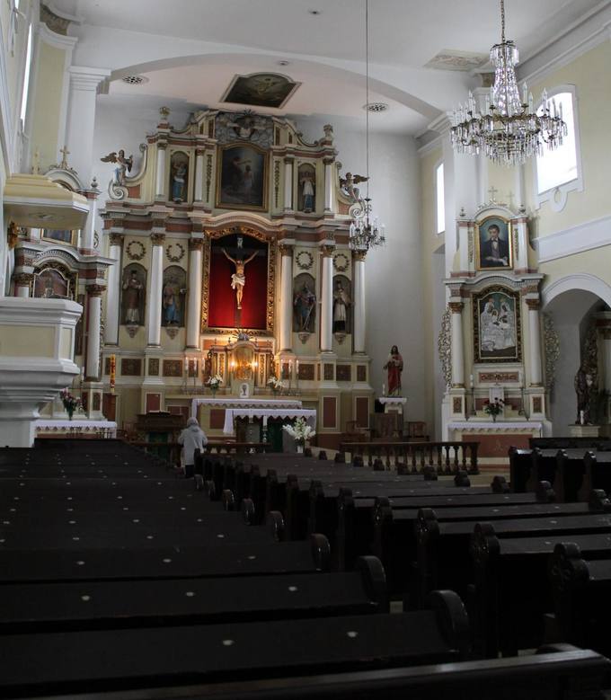 Pasvalio Šv. Jono Krikštytojo bažnyčios fragmentas.  Aidos Leimontaitės nuotrauka, 2019. 