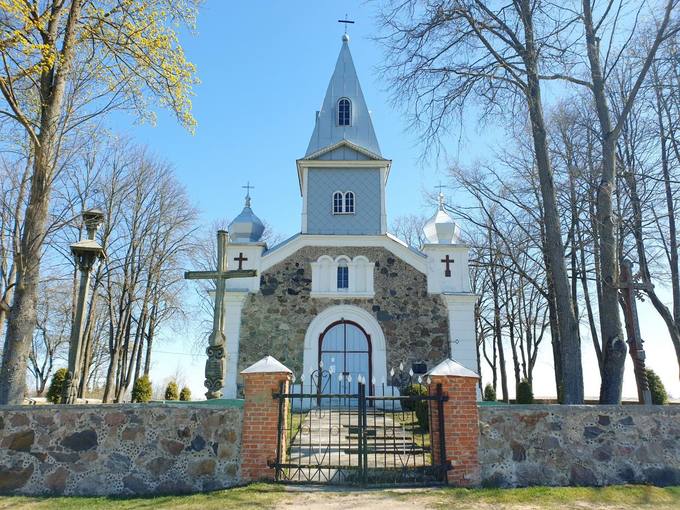 Skrebotiškio Švč. Jėzaus Širdies bažnyčia. Tomos Mikalajūnaitės nuotrauka, 2020