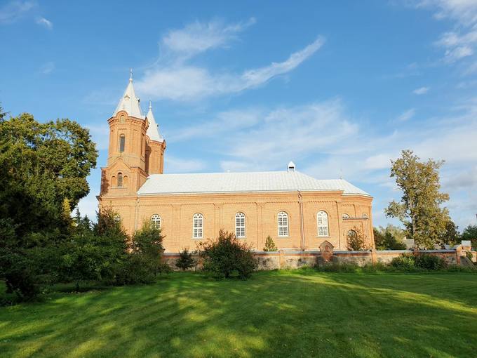 Vaškų Šv. Juozapo bažnyčia. Tomos Mikalajūnaitės nuotrauka, 2019.