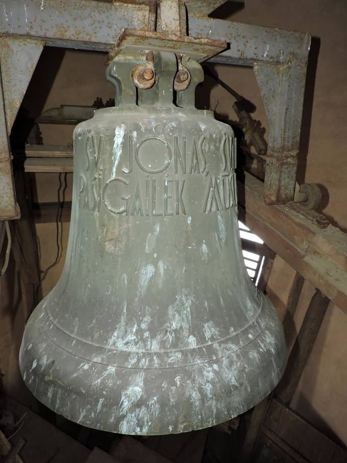 Vaškų Šv. Juozapo bažnyčios didysis varpas (ø 91 cm). Gražvydo Balčiūnaičio nuotrauka, 2019.