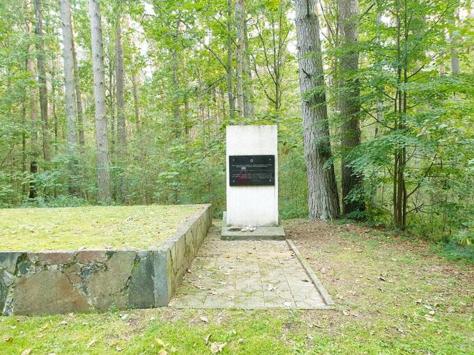 Memorialas holokausto aukoms atminti Žadeikių miške. Tomos Mikalajūnaitės nuotrauka, 2020