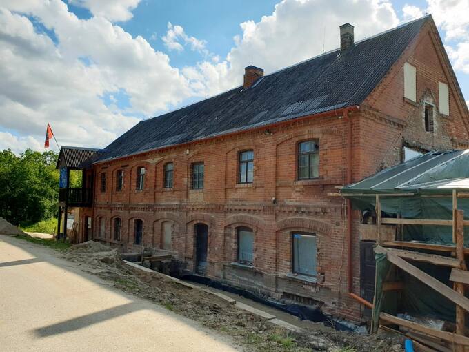 Raubonių vandens malūnas, vilnų karšykla-verpykla. Tomos Mikalajūnaitės nuotrauka, 2020