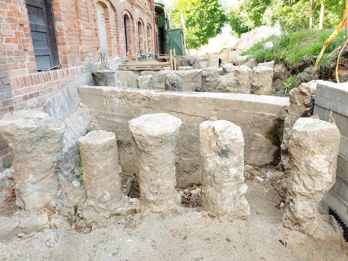 Raubonių vandens malūno, vilnų karšyklos-verpyklos restauracijos ir rekonstrukcijos bei pritaikymo turizmo reikmėms darbai. Tomos Mikalajūnaitės nuotrauka, 2020 