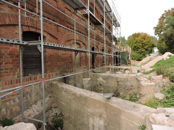 Raubonių vandens malūno, vilnų karšyklos-verpyklos restauracijos ir rekonstrukcijos bei pritaikymo turizmo reikmėms darbai. Gražvydo Balčiūnaičio nuotrauka, 2020 