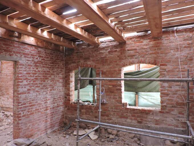 Raubonių vandens malūno, vilnų karšyklos-verpyklos restauracijos ir rekonstrukcijos bei pritaikymo turizmo reikmėms darbai. Gražvydo Balčiūnaičio nuotrauka, 2020 