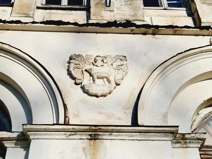 Barklainių dvaras pasižymi įspūdinga sienų puošyba. Tomos Mikalajūnaitės nuotrauka, 2020