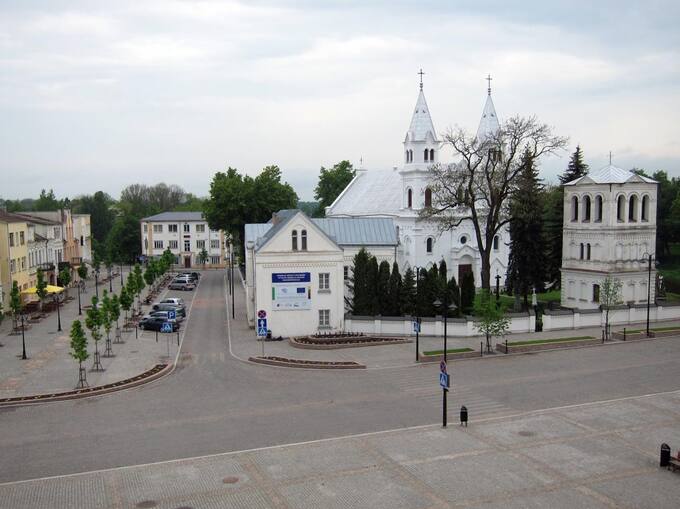 Pasvalio miesto istorinis centras. Nuotrauka iš Pasvalio krašto muziejaus fondų, 2020