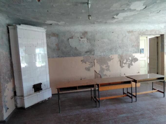 Gulbinėnų dvaro rūmų krosnis. Rimos Mačiukienės nuotrauka, 2019