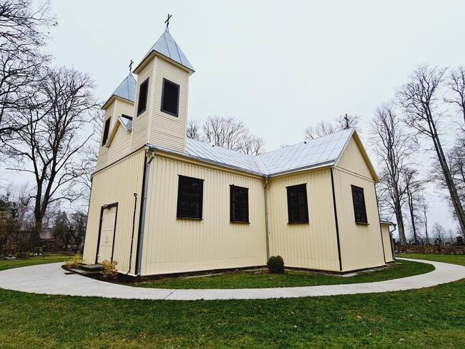 Kriklinių Švč. Mergelės Marijos Apsilankymo bažnyčia. Tomos Mikalajūnaitės nuotrauka, 2021