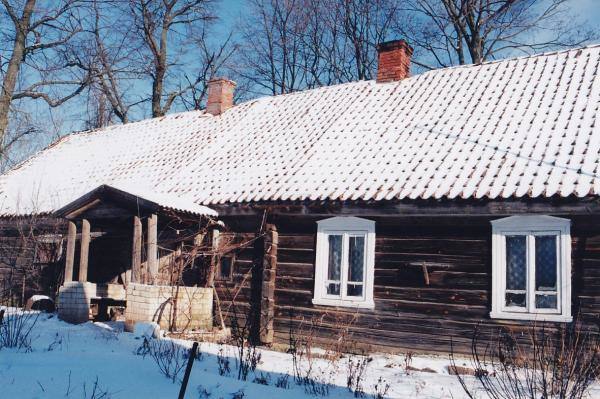 Poeto, partizano Broniaus Krivicko gimtojo namo fragmentas. Vido Dulkės nuotrauka