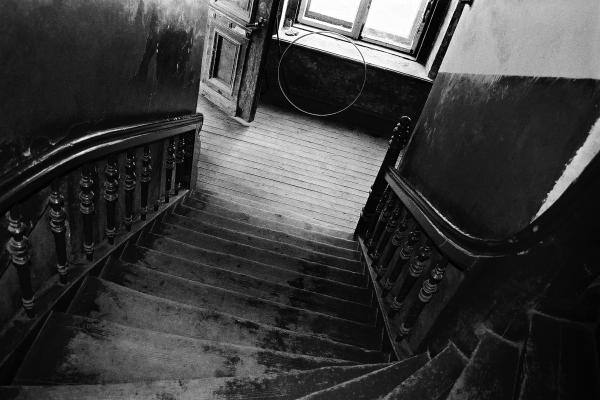 Pajiešmenių dvaras. Dvaro rūmų vidus. Vido Dulkės nuotrauka, 9 dešimtmetis