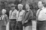 Česlovas Senkevičius (antras iš kairės) 1979 m. suorganizuotoje Kanados lietuvių skautų stovyklojeNaudojimo teisių informacija: Pasvalio Mariaus Katiliškio viešoji biblioteka