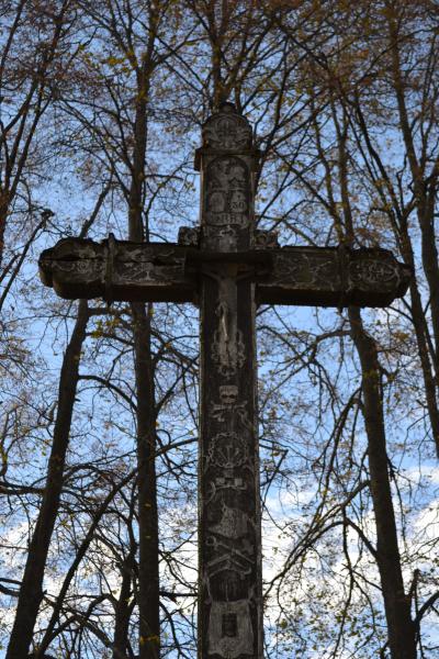 Kryžius inžinieriui Petrui Vileišiui Medinių kaimo kapinaitėse