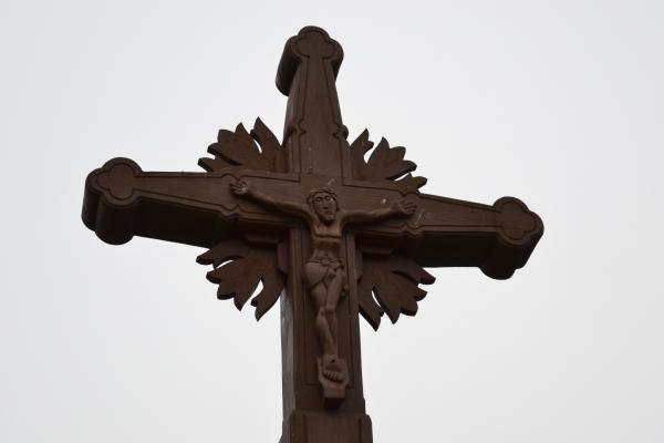 Kryžius Vitos ir Edmundo Žvigaičių sodyboje, Jakubonių kaime	