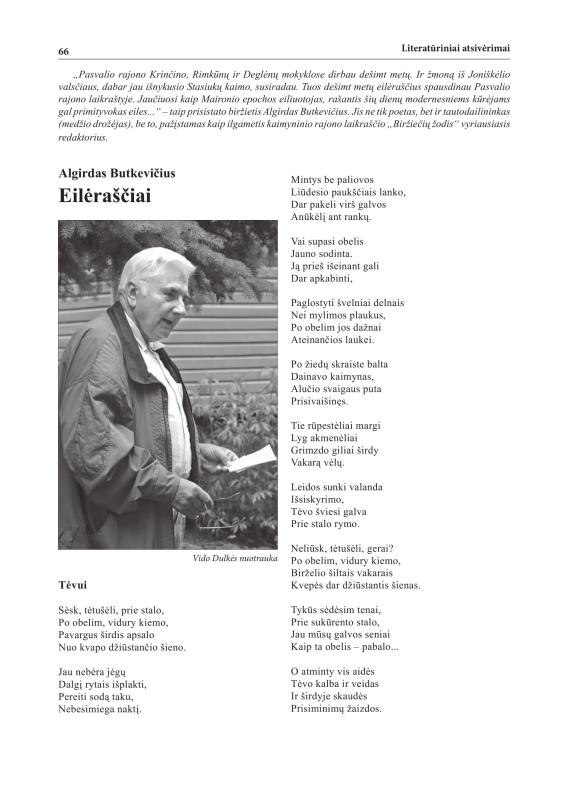 Šiaurietiški atsivėrimai : Pasvalio krašto istorijos ir kultūros žurnalas 2011, nr. 1 (30)