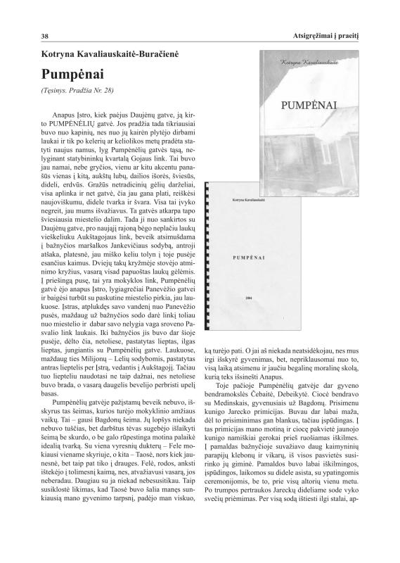 Šiaurietiški atsivėrimai : Pasvalio krašto istorijos ir kultūros žurnalas 2010, nr. 2 (29)