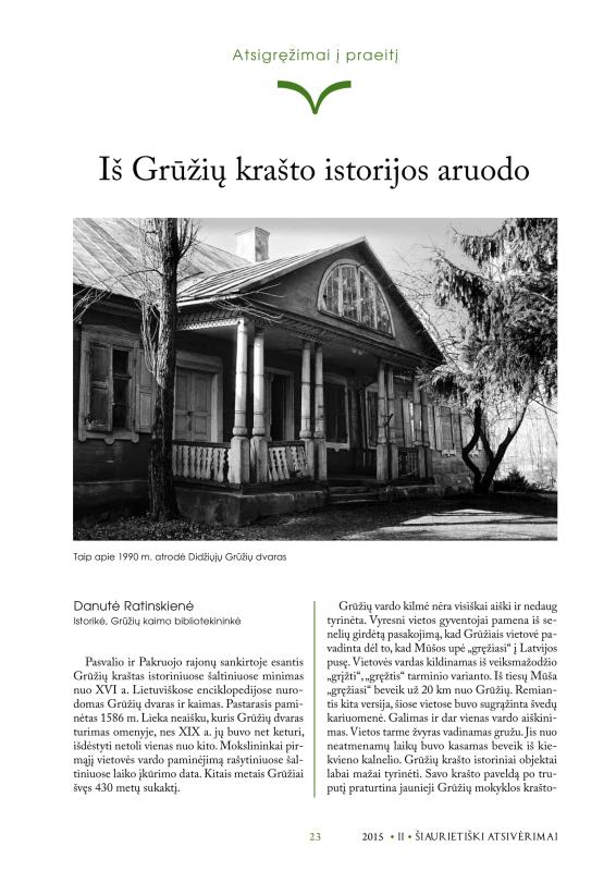 Šiaurietiški atsivėrimai : Pasvalio krašto istorijos ir kultūros žurnalas 2015, nr. 2 (39)