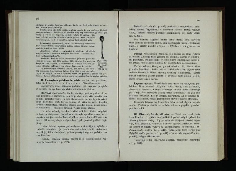 Akių ligų vadovas / Petras Avižonis. – Kaunas: Medicinos fakultetao leidinys, 1940. – VIII, 841, [2] p., 18 iliustr. lap.