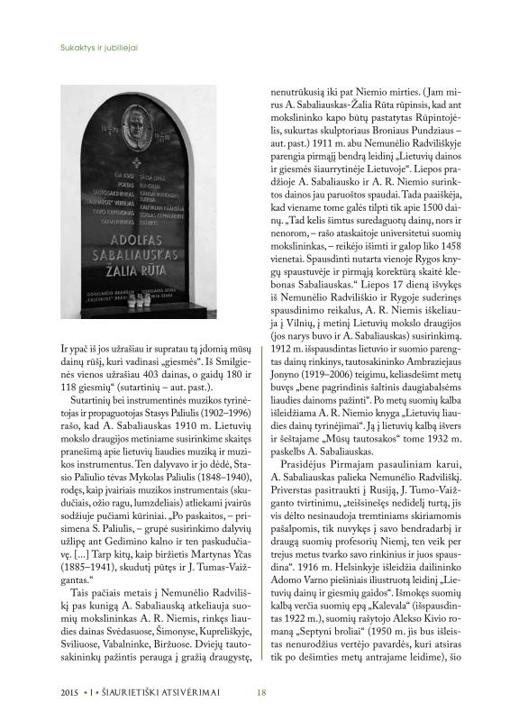 Šiaurietiški atsivėrimai : Pasvalio krašto istorijos ir kultūros žurnalas 2015, nr. 1 (38)