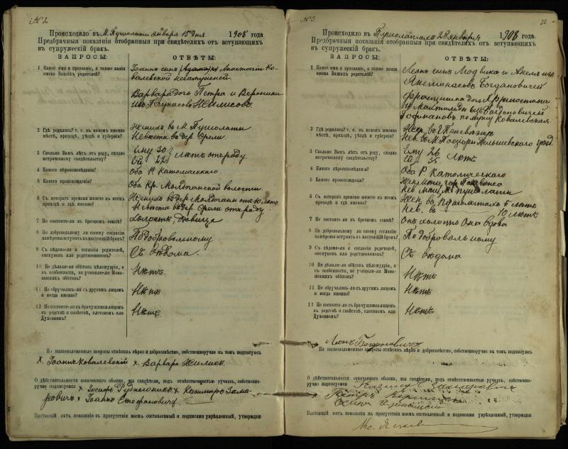 Pušaloto Romos katalikų parapijos bažnyčios 1904–1917 metų priešjungtuvinės apklausos knyga