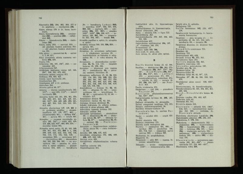 Akių ligų vadovas / Petras Avižonis. – Kaunas: Medicinos fakultetao leidinys, 1940. – VIII, 841, [2] p., 18 iliustr. lap.