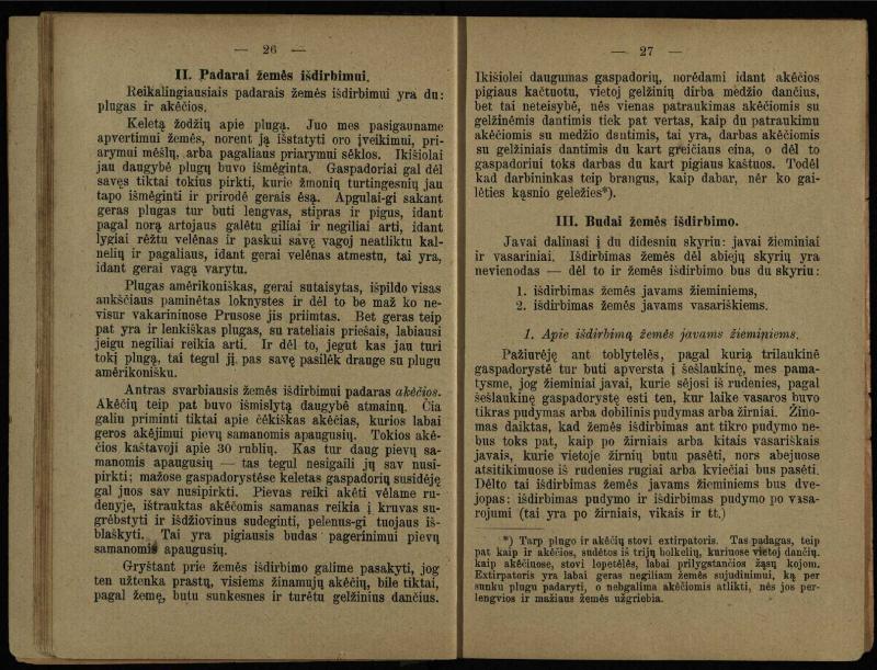 Trys pamokslai apie gaspadorystę dėl gaspadorių sodiečių / parašyta P. N. [Petro Vileišio]
