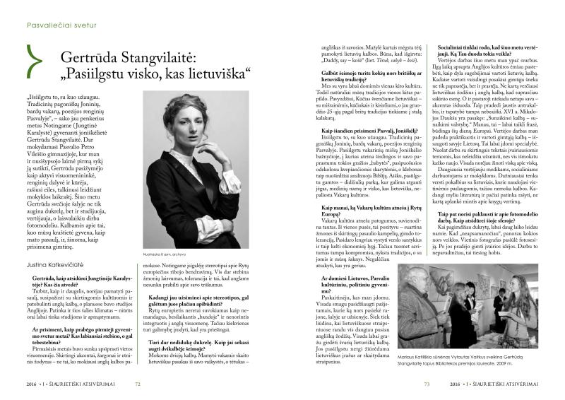 Šiaurietiški atsivėrimai : Pasvalio krašto istorijos ir kultūros žurnalas 2016, nr. 1 (40)