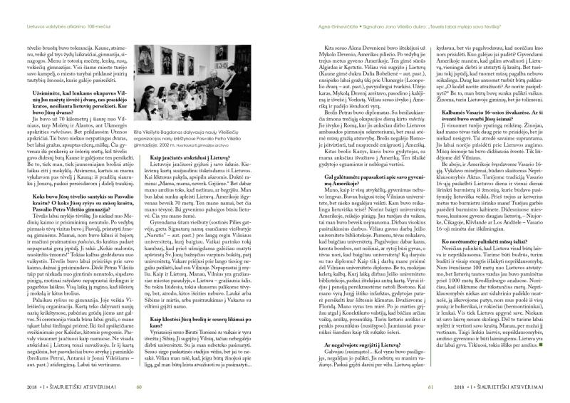 Šiaurietiški atsivėrimai : Pasvalio krašto istorijos ir kultūros žurnalas 2018, nr. 1 (44)