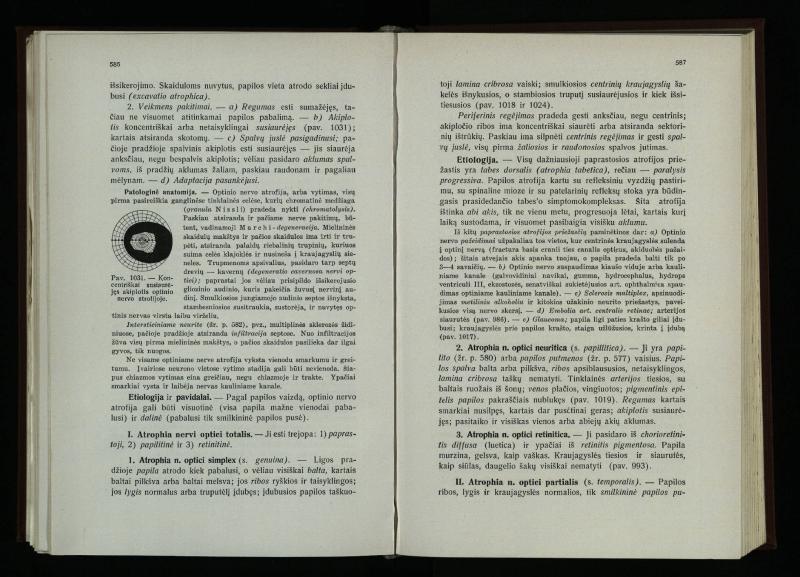 Akių ligų vadovas / Petras Avižonis. – Kaunas: Medicinos fakultetao leidinys, 1940. – VIII, 841, [2] p., 18 iliustr. lap.