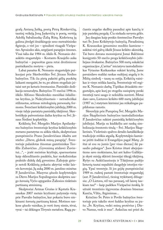 Šiaurietiški atsivėrimai : Pasvalio krašto istorijos ir kultūros žurnalas 2014, nr. 1 (36)