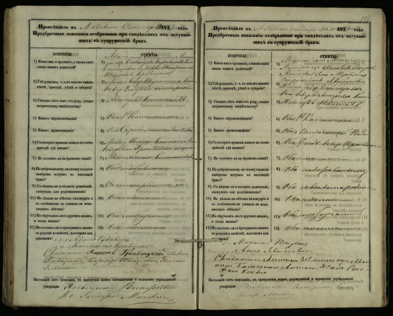 Pasvalio Romos katalikų parapijos bažnyčios 1876–1885 metų priešjungtuvinės apklausos knyga