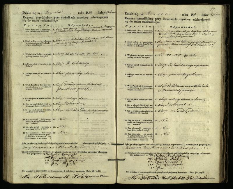 Pasvalio Romos katalikų parapijos bažnyčios 1849–1859 metų priešjungtuvinės apklausos knyga