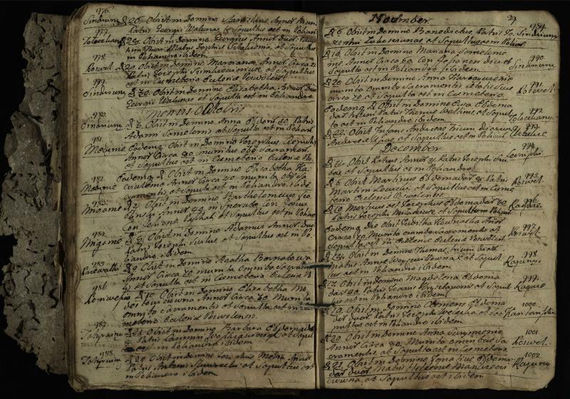 Pasvalio Romos katalikų parapijos bažnyčios 1776–1788 metų mirties metrikų knyga