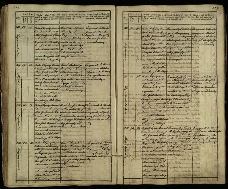 Krinčino Romos katalikų parapijos bažnyčios 1838–1848 metų krikšto metrikų knyga