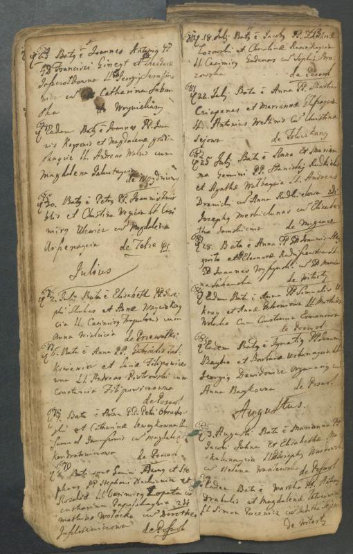 Pasvalio Romos katalikų parapijos bažnyčios 1749–1772 metų krikšto metrikų knyga