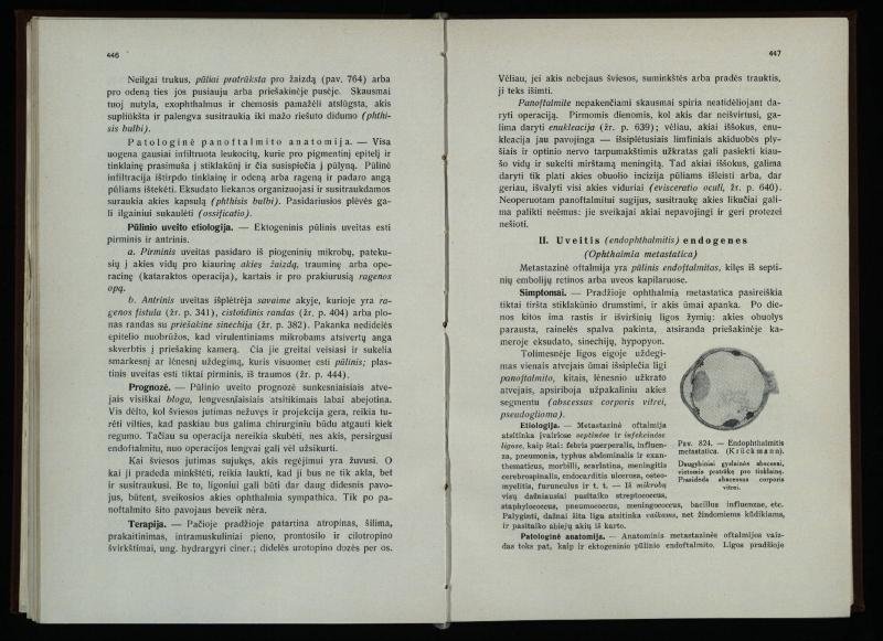 Akių ligų vadovas / Petras Avižonis. – Kaunas: Medicinos fakultetao leidinys, 1940. – VIII, 841, [2] p., 18 iliustr. lap.